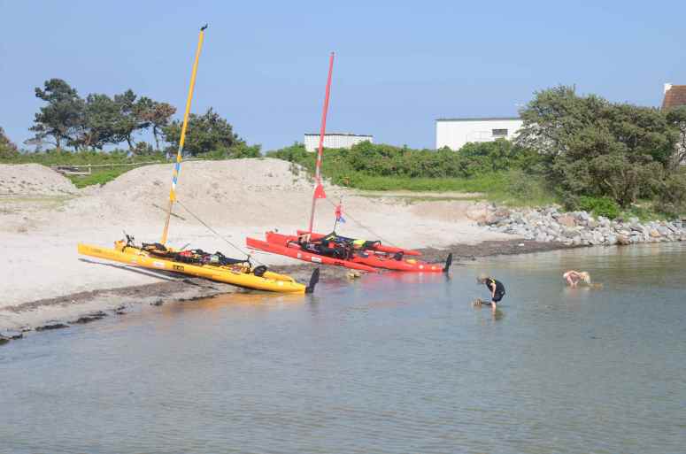 Nice little harbor with a beach perfect!