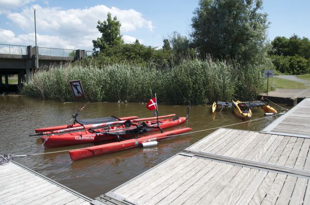 Næsten fire meters forskel på høj og lavvande / Almost 4 meters differnts between high and low tides.