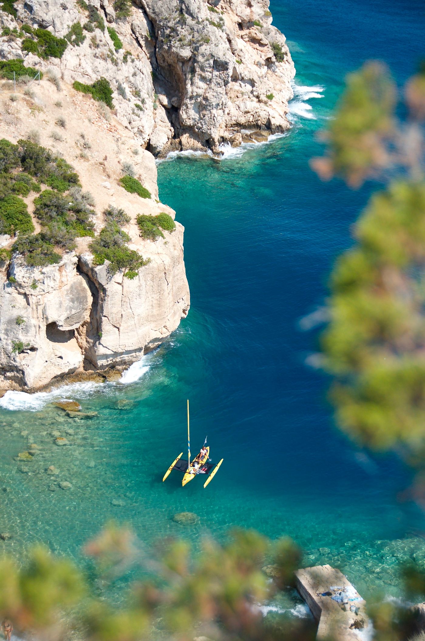 Coming to the beach Greece